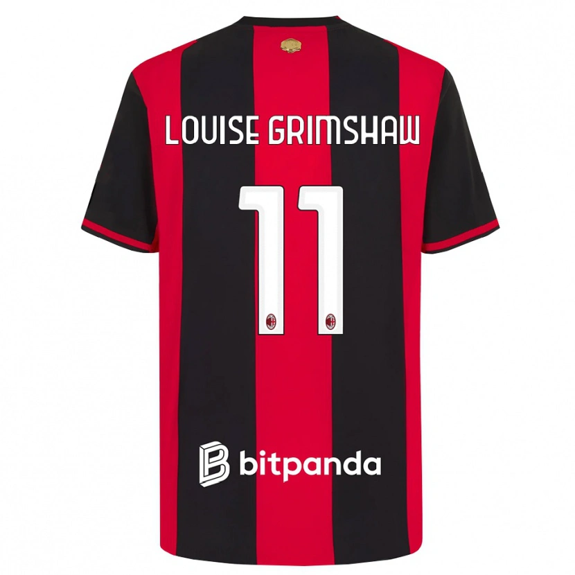 Danxen Mujer Camiseta Christy Louise Grimshaw #11 Rojo Negro Blanco 1ª Equipación 2026/27 La Camisa México