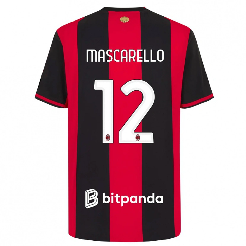 Danxen Mujer Camiseta Marta Mascarello #12 Rojo Negro Blanco 1ª Equipación 2026/27 La Camisa México