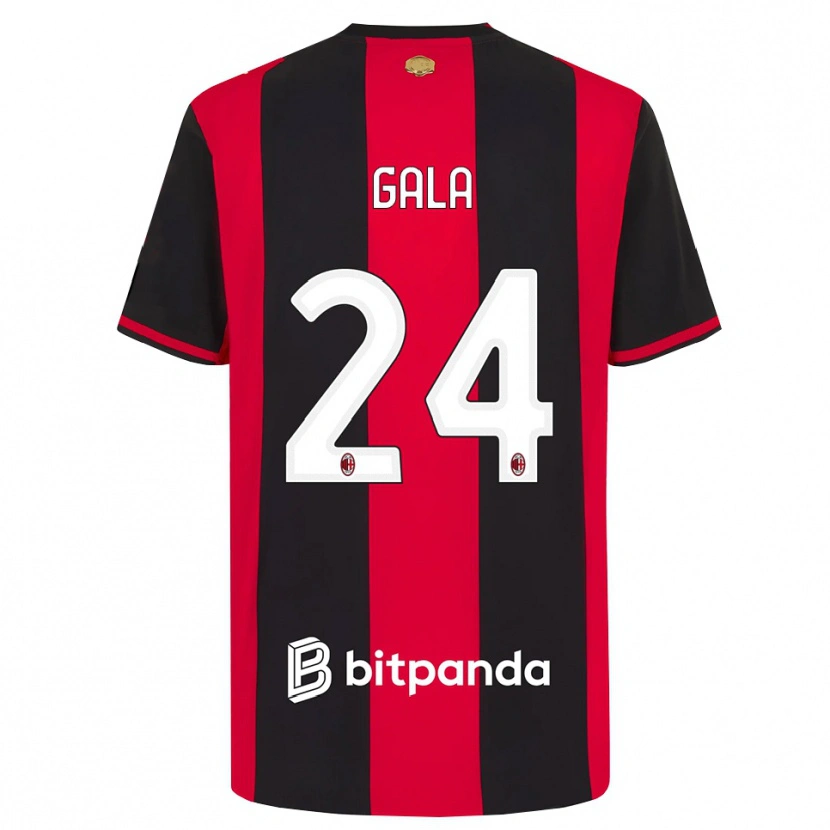 Danxen Mujer Camiseta Antonio Gala #24 Rojo Negro Blanco 1ª Equipación 2026/27 La Camisa México