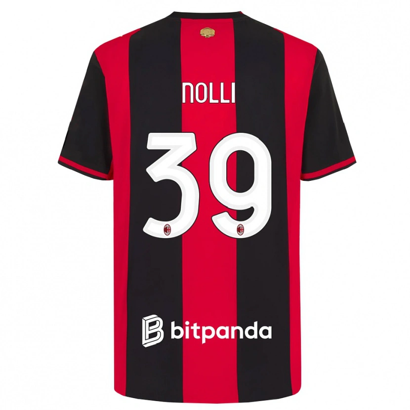 Danxen Mujer Camiseta Luca Nolli #39 Rojo Negro Blanco 1ª Equipación 2026/27 La Camisa México