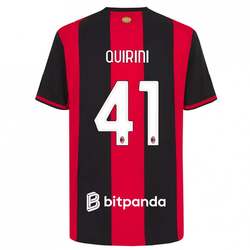 Danxen Mujer Camiseta Ettore Quirini #41 Rojo Negro Blanco 1ª Equipación 2026/27 La Camisa México