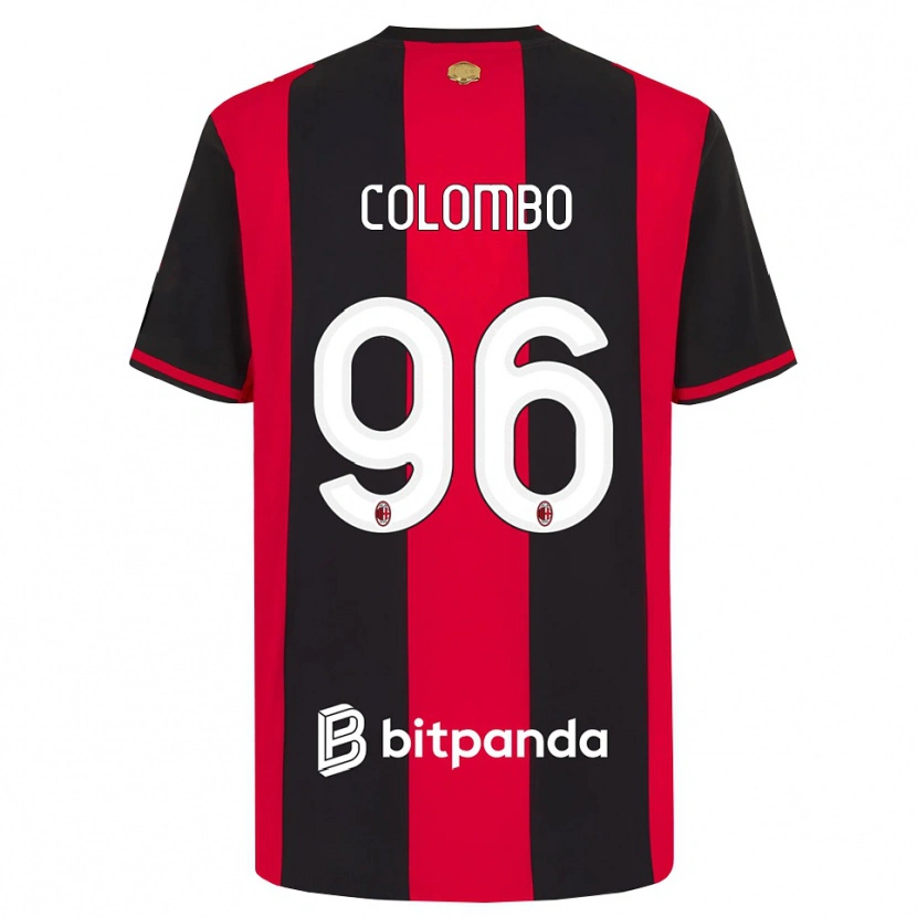 Danxen Mujer Camiseta Leonardo Colombo #96 Rojo Negro Blanco 1ª Equipación 2026/27 La Camisa México