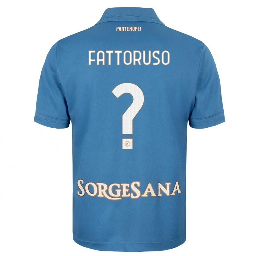 Danxen Mujer Camiseta Francesco Fattoruso #0 Azul Neblina Blanco 1ª Equipación 2026/27 La Camisa México