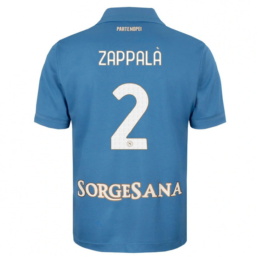 Danxen Mujer Camiseta Andrea Zappalà #2 Azul Neblina Blanco 1ª Equipación 2026/27 La Camisa México