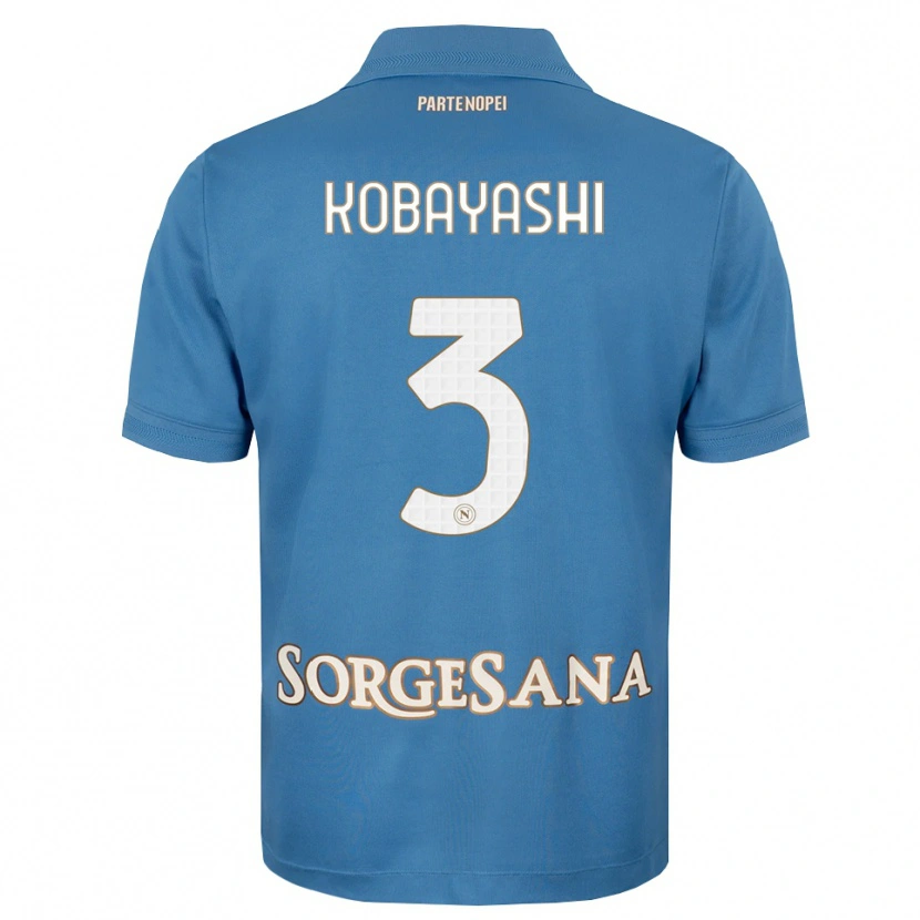 Danxen Mujer Camiseta Miharu Kobayashi #3 Azul Neblina Blanco 1ª Equipación 2026/27 La Camisa México