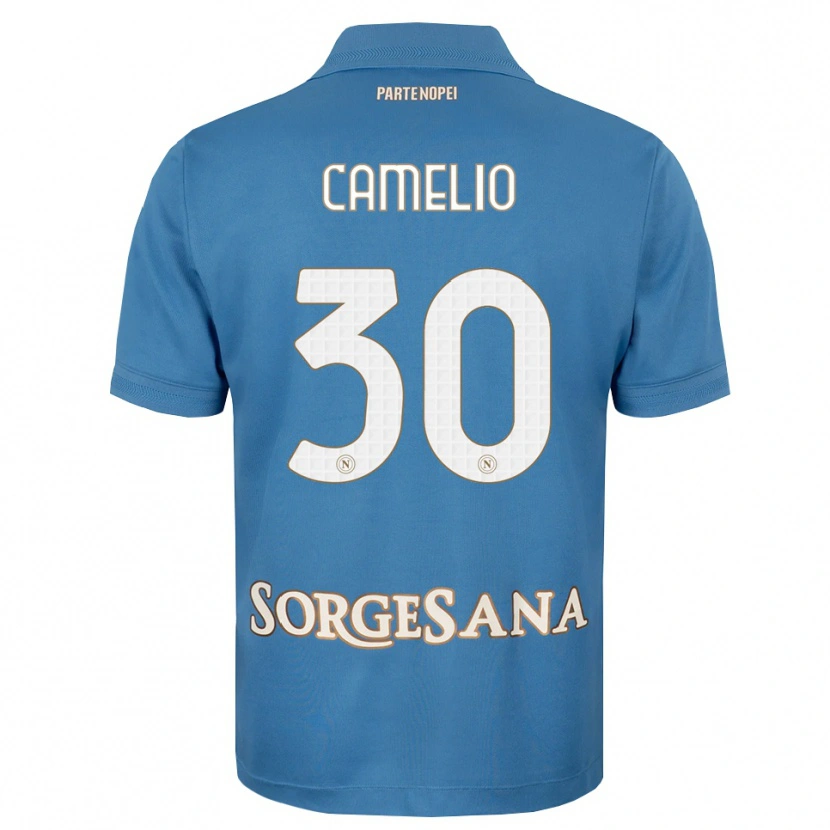 Danxen Mujer Camiseta Umberto Camelio #30 Azul Neblina Blanco 1ª Equipación 2026/27 La Camisa México