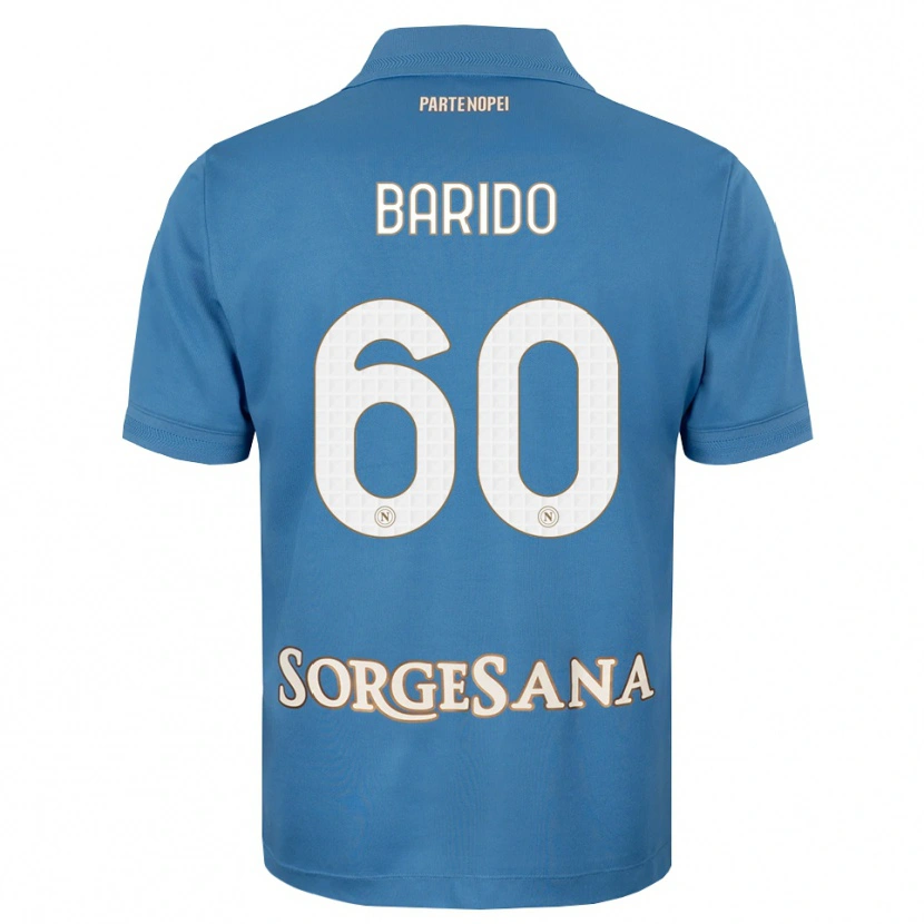 Danxen Mujer Camiseta Francisco Baridó #60 Azul Neblina Blanco 1ª Equipación 2026/27 La Camisa México