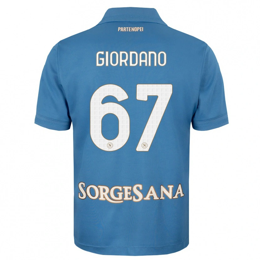 Danxen Mujer Camiseta Michela Giordano #67 Azul Neblina Blanco 1ª Equipación 2026/27 La Camisa México