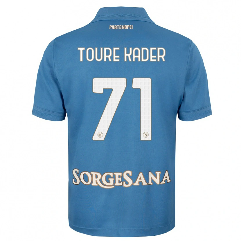 Danxen Mujer Camiseta Aziz Toure Kader #71 Azul Neblina Blanco 1ª Equipación 2026/27 La Camisa México