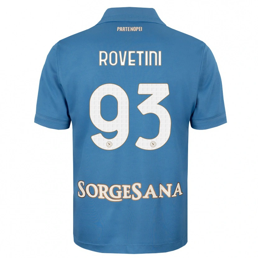 Danxen Mujer Camiseta Alessandro Rovetini #93 Azul Neblina Blanco 1ª Equipación 2026/27 La Camisa México