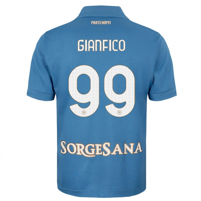 Danxen Mujer Camiseta Maria Morena Gianfico #99 Azul Neblina Blanco 1ª Equipación 2026/27 La Camisa México