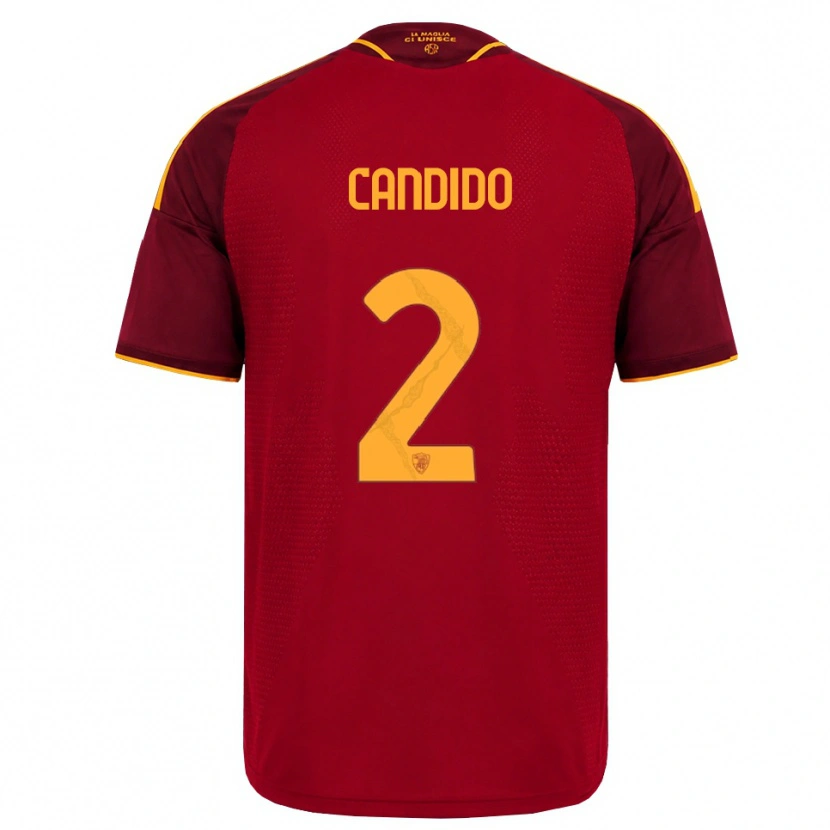 Danxen Mujer Camiseta Gabriele Candido #2 Rojo Dorado Amarillo 1ª Equipación 2026/27 La Camisa México