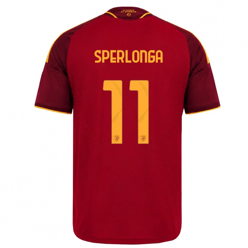 Danxen Mujer Camiseta Omar Sperlonga #11 Rojo Dorado Amarillo 1ª Equipación 2026/27 La Camisa México