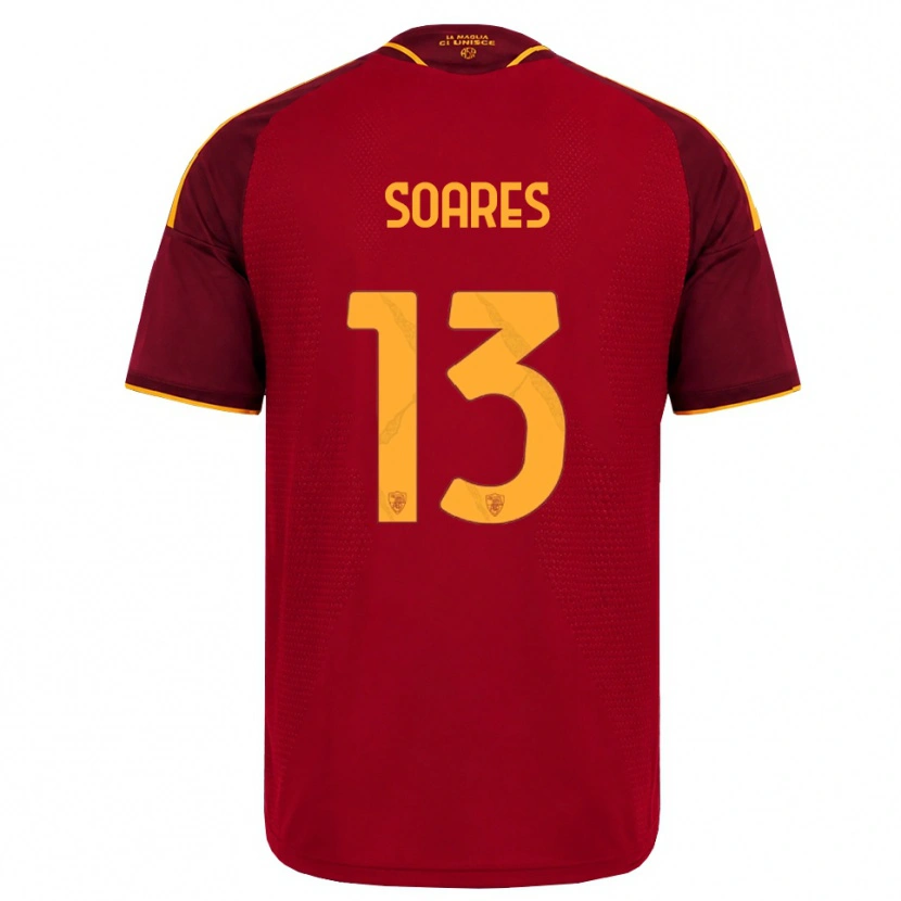 Danxen Mujer Camiseta Jayden Soares #13 Rojo Dorado Amarillo 1ª Equipación 2026/27 La Camisa México