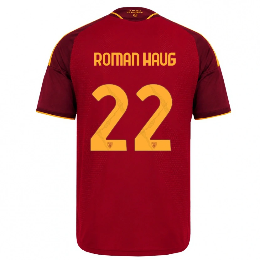 Danxen Mujer Camiseta Sophie Roman Haug #22 Rojo Dorado Amarillo 1ª Equipación 2026/27 La Camisa México