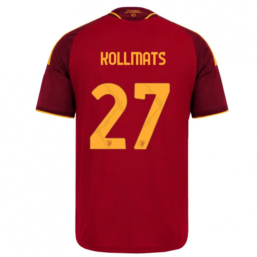 Danxen Mujer Camiseta Beata Kollmats #27 Rojo Dorado Amarillo 1ª Equipación 2026/27 La Camisa México