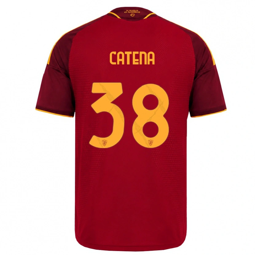Danxen Mujer Camiseta Giada Catena #38 Rojo Dorado Amarillo 1ª Equipación 2026/27 La Camisa México
