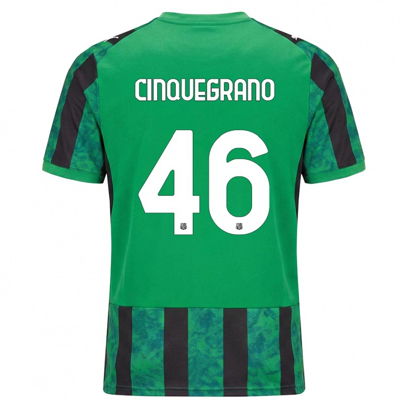 Danxen Mujer Camiseta Simone Cinquegrano #46 Verde Negro Blanco 1ª Equipación 2026/27 La Camisa México