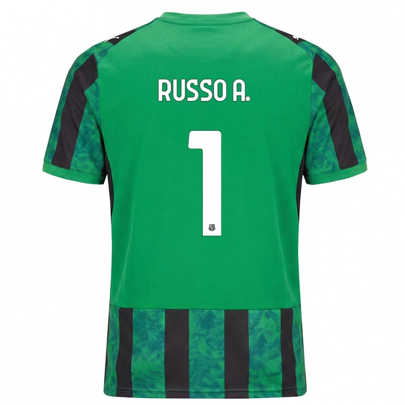 Danxen Mujer Camiseta Alessandro Russo #1 Verde Negro Blanco 1ª Equipación 2026/27 La Camisa México