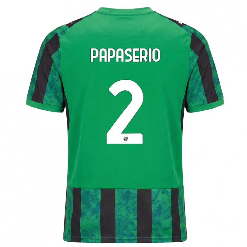 Danxen Mujer Camiseta Gabriele Papaserio #2 Verde Negro Blanco 1ª Equipación 2026/27 La Camisa México