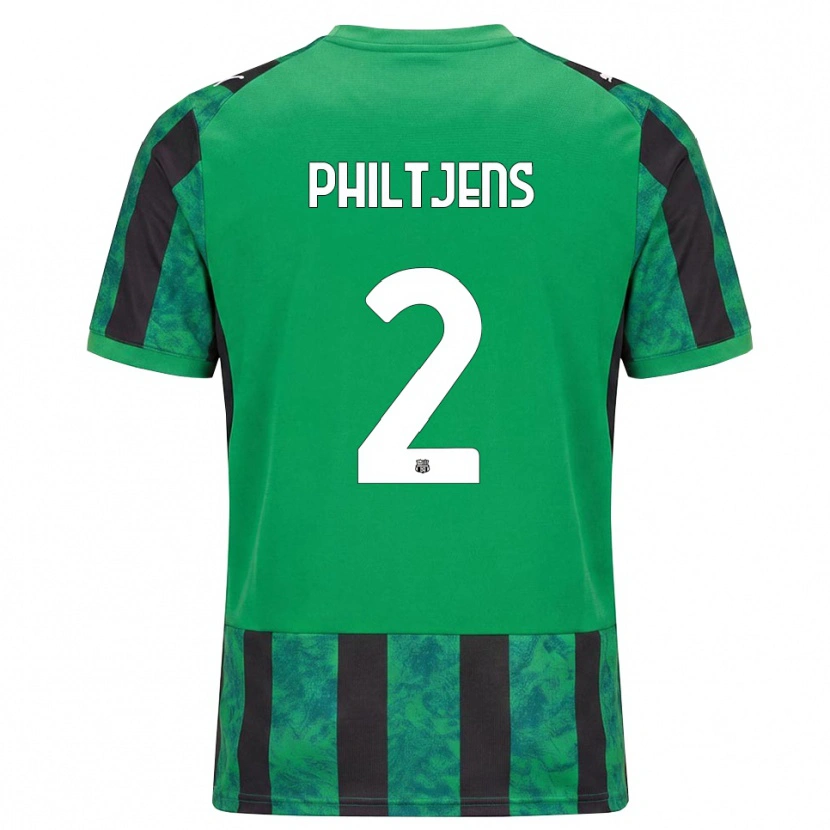Danxen Mujer Camiseta Davina Philtjens #2 Verde Negro Blanco 1ª Equipación 2026/27 La Camisa México