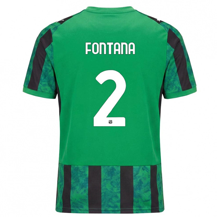 Danxen Mujer Camiseta Fabrizio Fontana #2 Verde Negro Blanco 1ª Equipación 2026/27 La Camisa México