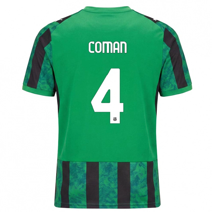 Danxen Mujer Camiseta Rareș Coman #4 Verde Negro Blanco 1ª Equipación 2026/27 La Camisa México