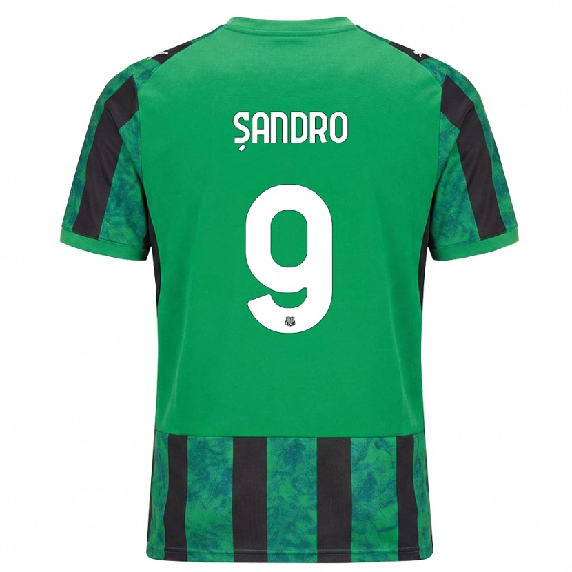 Danxen Mujer Camiseta Denis Șandro #9 Verde Negro Blanco 1ª Equipación 2026/27 La Camisa México