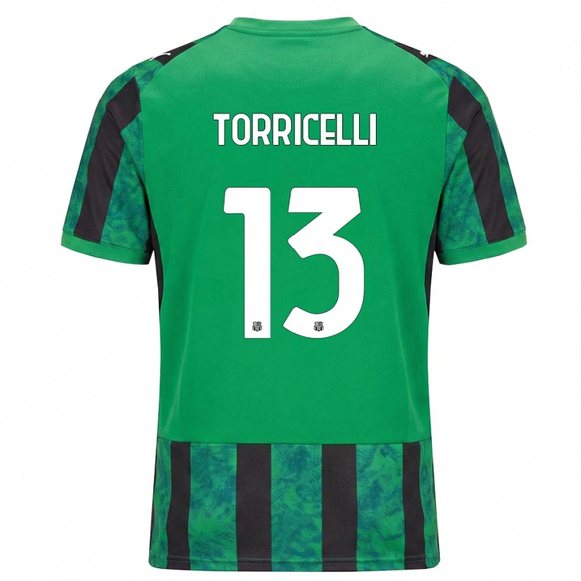 Danxen Mujer Camiseta Marco Torricelli #13 Verde Negro Blanco 1ª Equipación 2026/27 La Camisa México