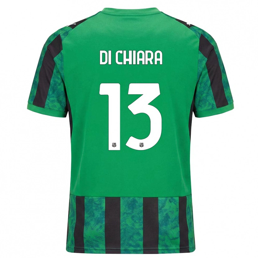 Danxen Mujer Camiseta Crescenzo Di Chiara #13 Verde Negro Blanco 1ª Equipación 2026/27 La Camisa México