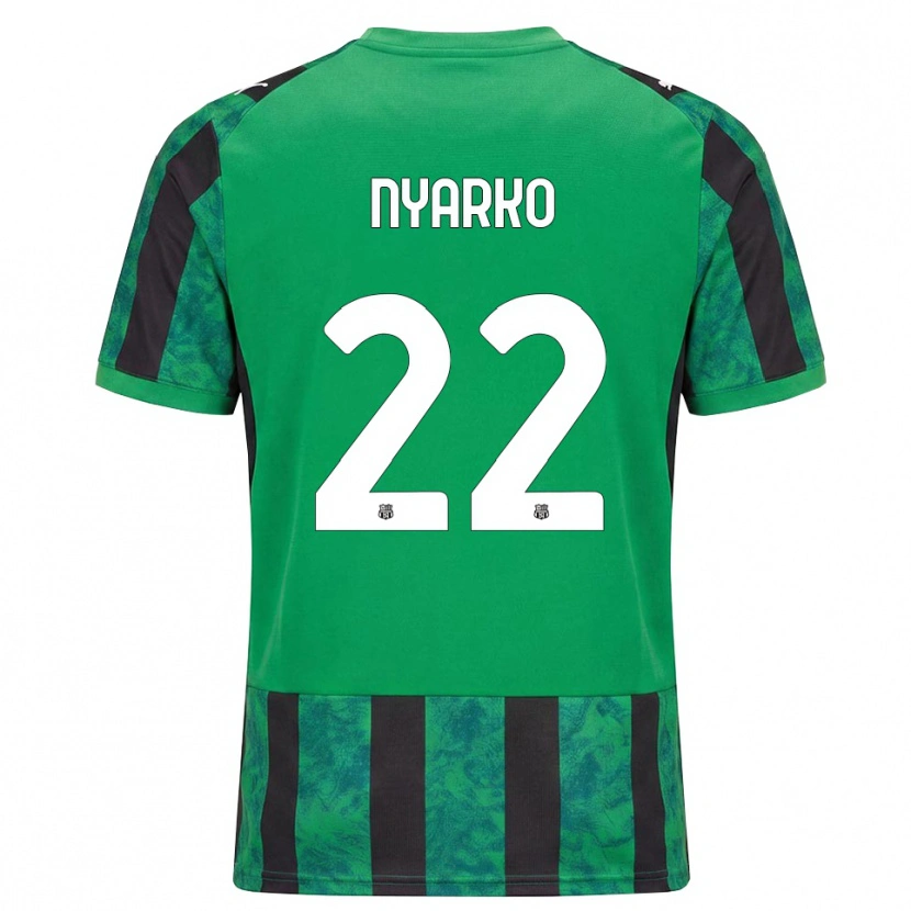 Danxen Mujer Camiseta Lorenzo Nyarko #22 Verde Negro Blanco 1ª Equipación 2026/27 La Camisa México
