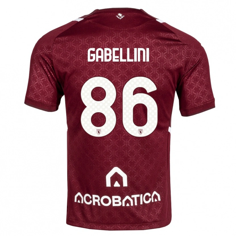 Danxen Mujer Camiseta Tommaso Gabellini #86 Burdeos Blanco 1ª Equipación 2026/27 La Camisa México