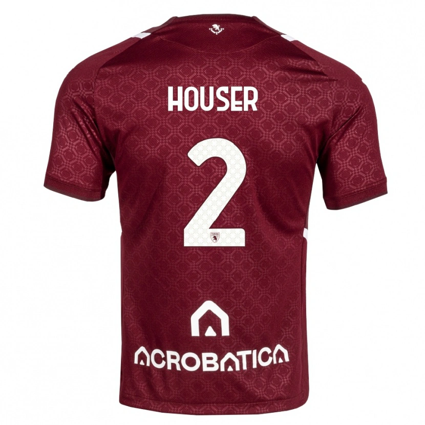 Danxen Mujer Camiseta Matej Houser #2 Burdeos Blanco 1ª Equipación 2026/27 La Camisa México