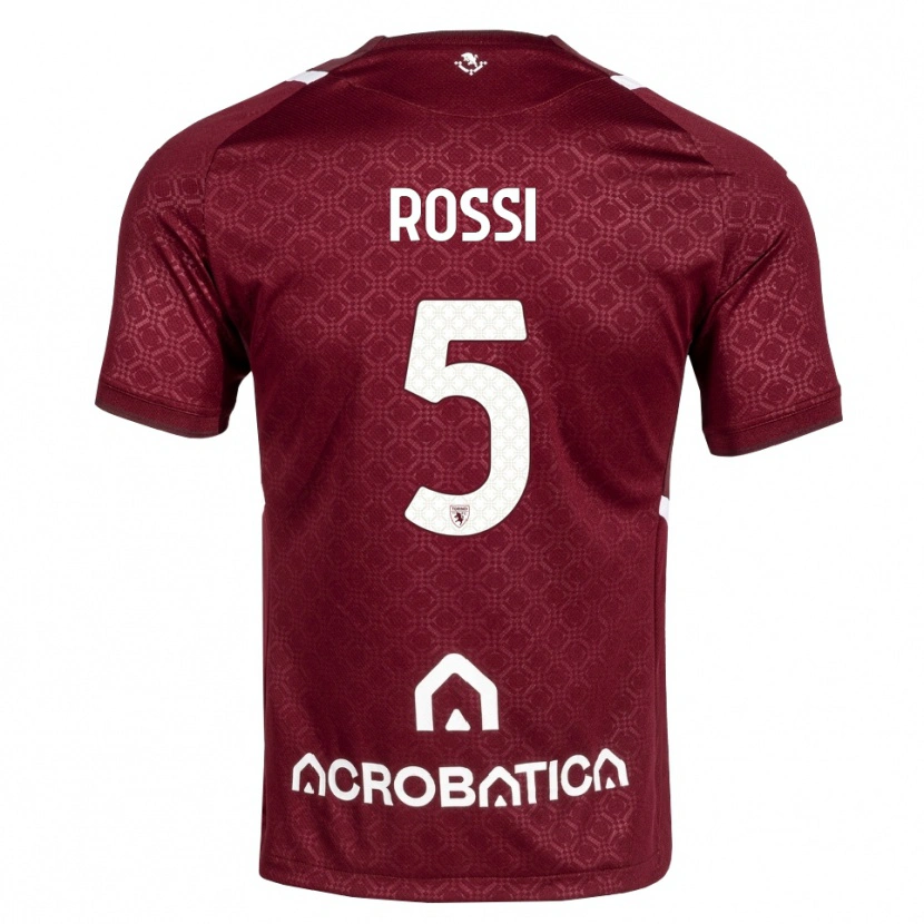 Danxen Mujer Camiseta Simone Rossi #5 Burdeos Blanco 1ª Equipación 2026/27 La Camisa México