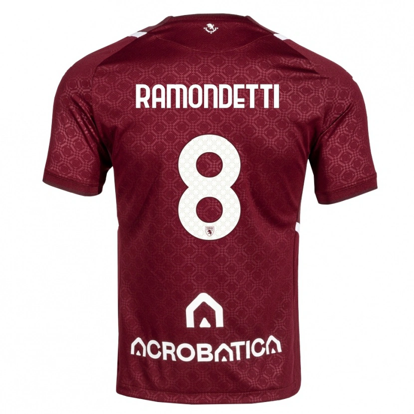 Danxen Mujer Camiseta Vittorio Ramondetti #8 Burdeos Blanco 1ª Equipación 2026/27 La Camisa México
