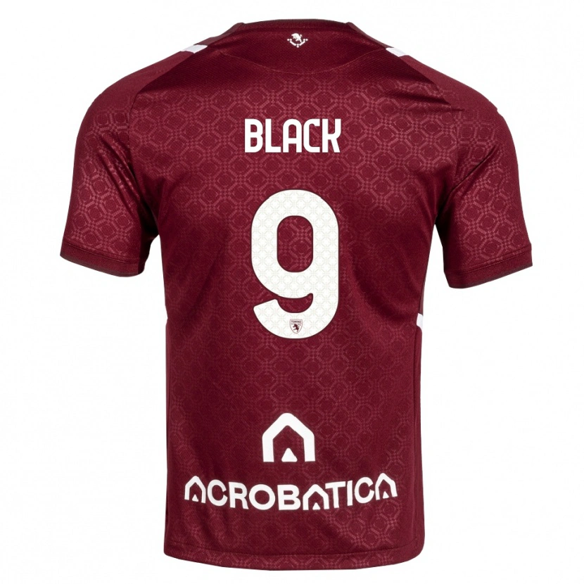 Danxen Mujer Camiseta Yahrell Black #9 Burdeos Blanco 1ª Equipación 2026/27 La Camisa México