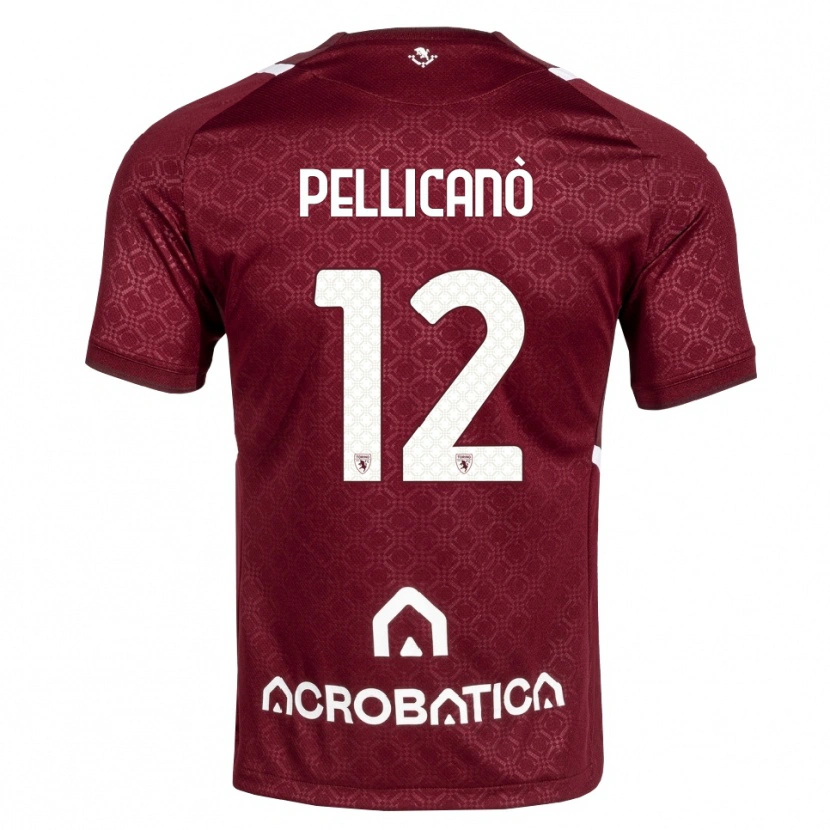 Danxen Mujer Camiseta Pasquale Pellicanò #12 Burdeos Blanco 1ª Equipación 2026/27 La Camisa México