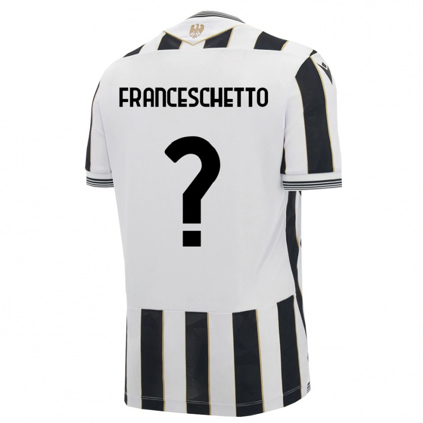Danxen Mujer Camiseta Mattia Franceschetto #0 Negro Blanco Rosa 1ª Equipación 2026/27 La Camisa México