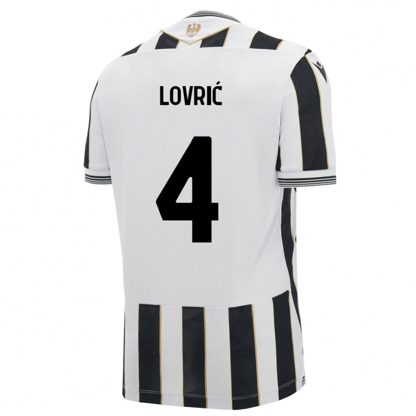 Danxen Mujer Camiseta Sandi Lovrić #4 Negro Blanco Rosa 1ª Equipación 2026/27 La Camisa México