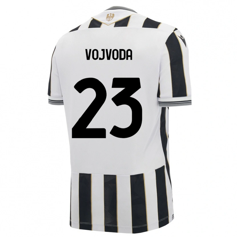 Danxen Mujer Camiseta Mërgim Vojvoda #23 Negro Blanco Rosa 1ª Equipación 2026/27 La Camisa México