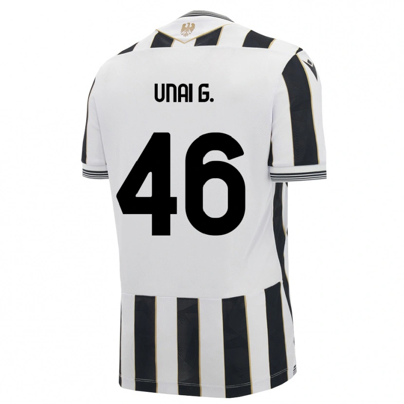 Danxen Mujer Camiseta Unai Gómez #46 Negro Blanco Rosa 1ª Equipación 2026/27 La Camisa México