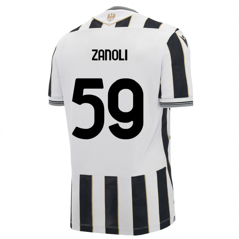 Danxen Mujer Camiseta Alessandro Zanoli #59 Negro Blanco Rosa 1ª Equipación 2026/27 La Camisa México