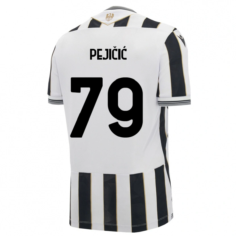 Danxen Mujer Camiseta David Pejičić #79 Negro Blanco Rosa 1ª Equipación 2026/27 La Camisa México