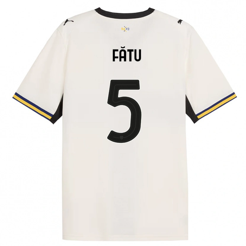 Danxen Mujer Camiseta Rareș Fătu #5 Blanco Roto Negro Amarillo 1ª Equipación 2026/27 La Camisa México