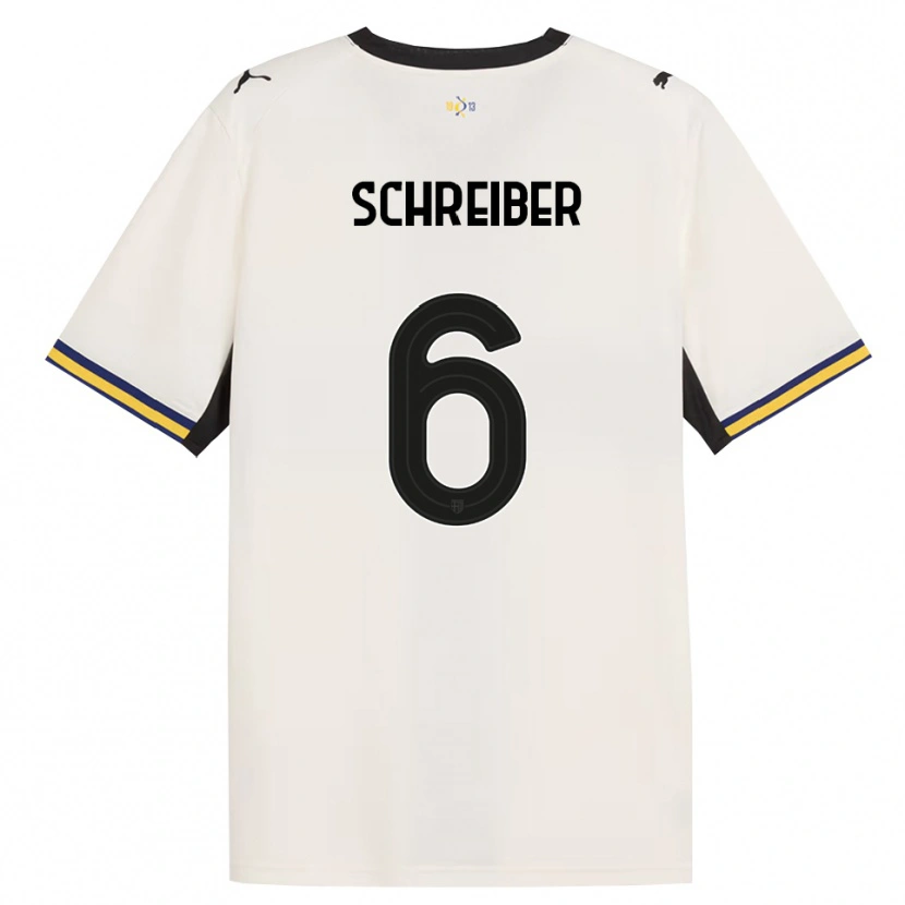 Danxen Mujer Camiseta Fabio Schreiber #6 Blanco Roto Negro Amarillo 1ª Equipación 2026/27 La Camisa México