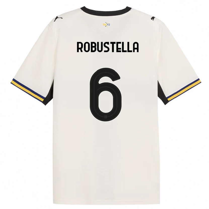 Danxen Mujer Camiseta Daniele Robustella #6 Blanco Roto Negro Amarillo 1ª Equipación 2026/27 La Camisa México