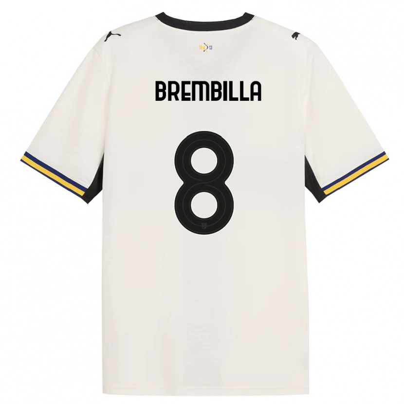 Danxen Mujer Camiseta Cristiano Brembilla #8 Blanco Roto Negro Amarillo 1ª Equipación 2026/27 La Camisa México