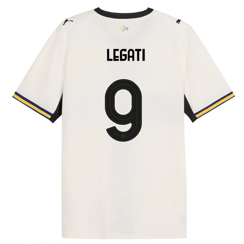 Danxen Mujer Camiseta Juri Legati #9 Blanco Roto Negro Amarillo 1ª Equipación 2026/27 La Camisa México