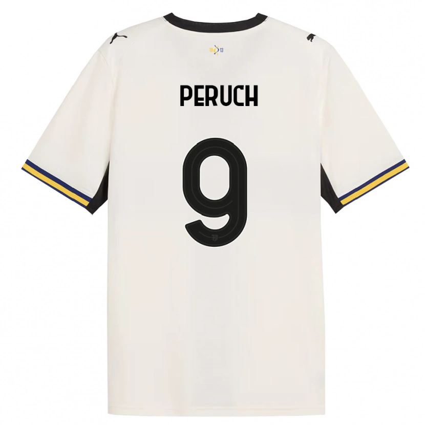 Danxen Mujer Camiseta Pietro Peruch #9 Blanco Roto Negro Amarillo 1ª Equipación 2026/27 La Camisa México