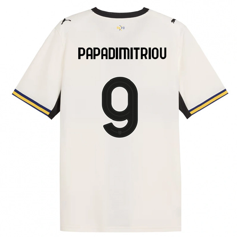 Danxen Mujer Camiseta Eirinaios Papadimitriou #9 Blanco Roto Negro Amarillo 1ª Equipación 2026/27 La Camisa México